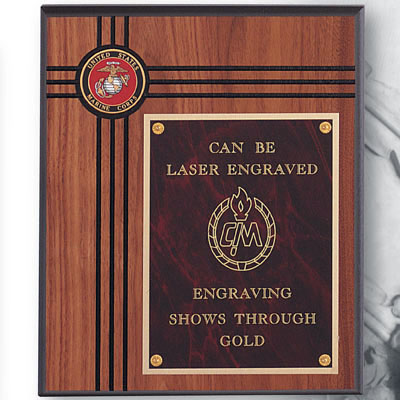 Walnut Plaque with Medallion Insert (10"x12")